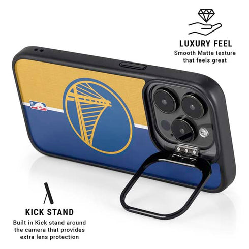 NBA Golden State Warriors Canvas iPhone 15 Pro Kickstand Case